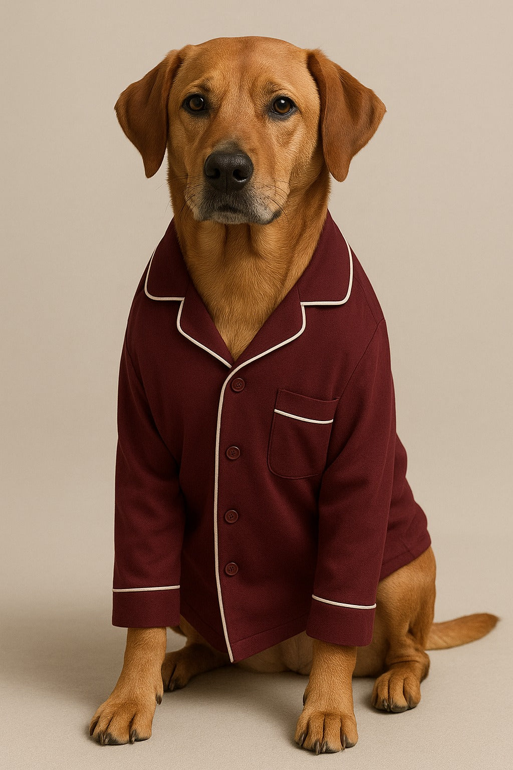 Pijama bordo
